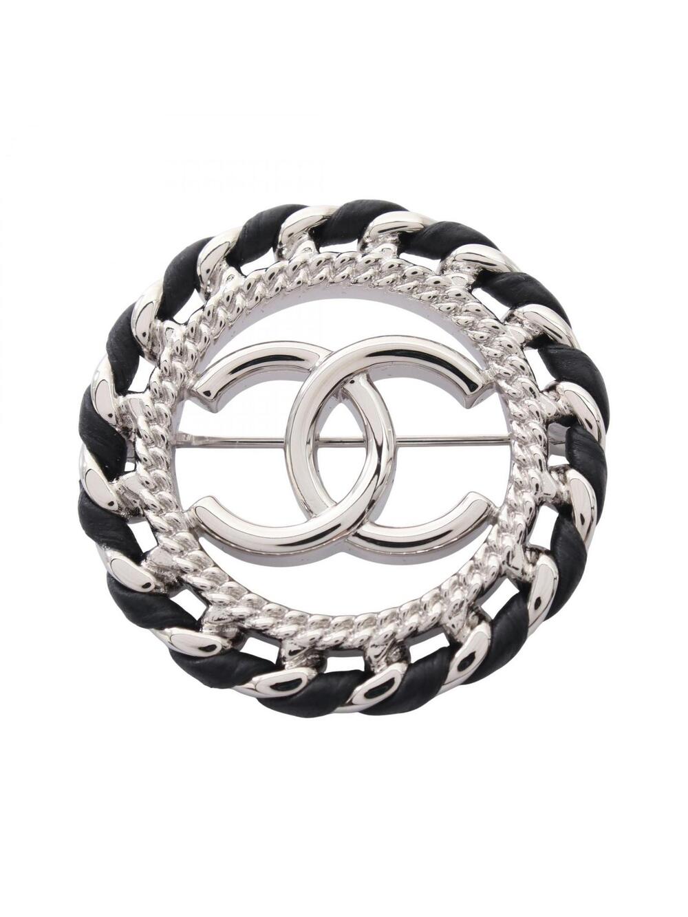 Chanel Coco Mark Circle Round Brooch #362818C10B
